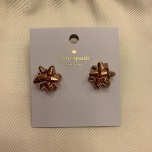Kate Spade Rose Gold Bow Stud Earrings